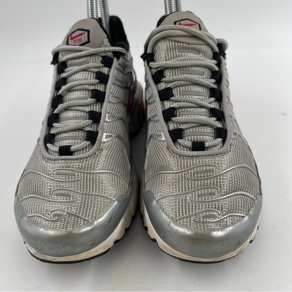 Nike Kids Air Max Plus QS Silver Bullet GS Silver Running Shoes - Size 4 Y - Picture 3 of 11
